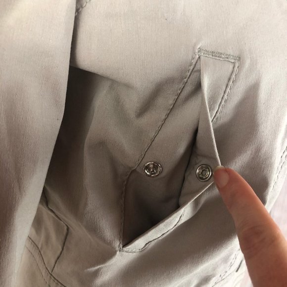 Mexx Beige Button Front Long Sleeve Jacket Sz 12 - Picture 6 of 11